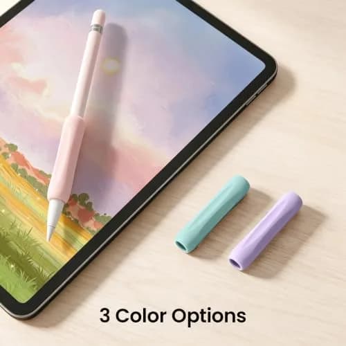 Delidigi Apple Pencil Grip, Ergonomic Silicone Sleeve for 1st/2nd Gen | Soft, Anti-Slip, No-Roll thumbnail 7