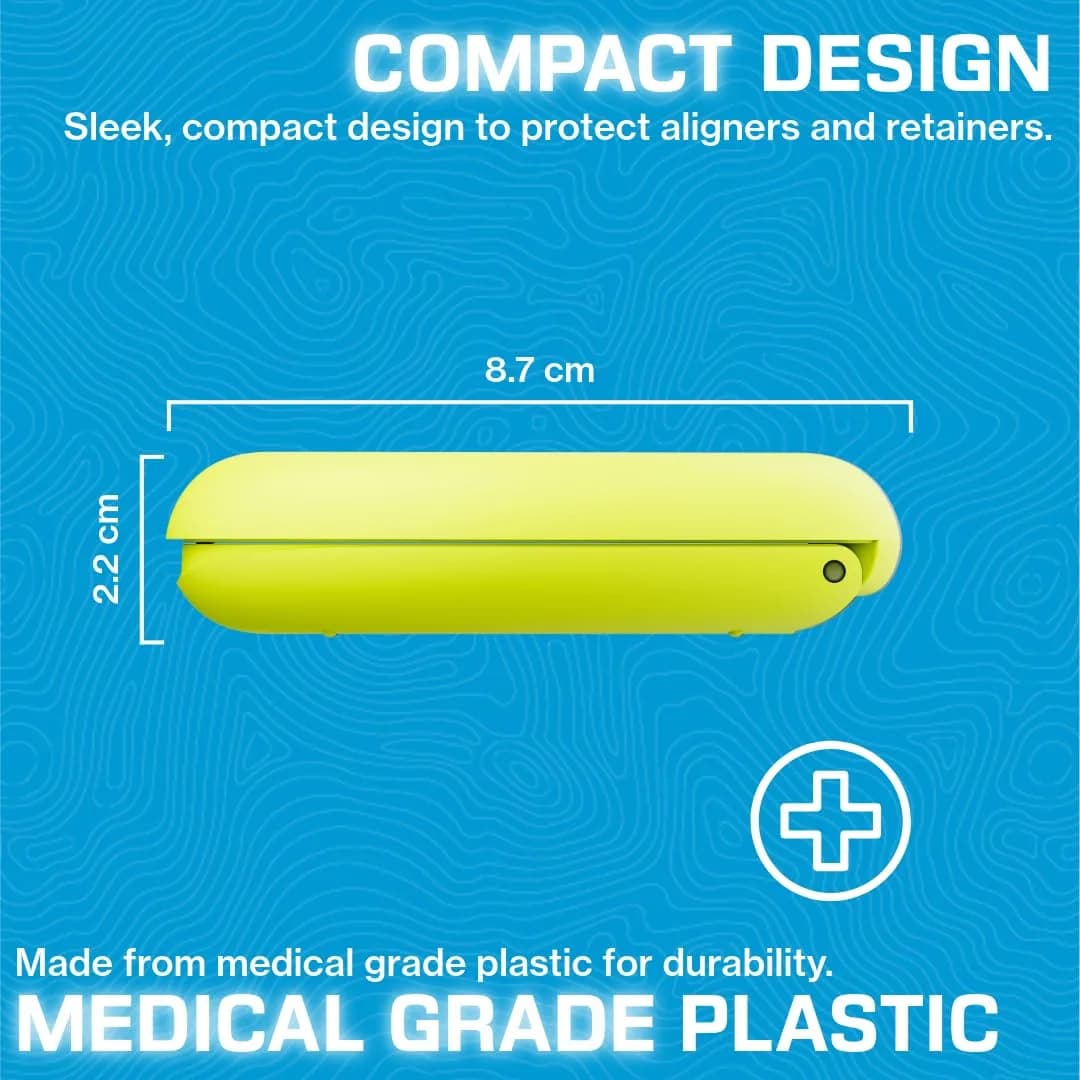 INVISALIGN Aligner and Retainer Case, Lime Green, 21.9cm x 21.9cm x 5.6cm (8.7 x 8.7 x 2.2 Inch) | Official Invisalign Accessory - view 5