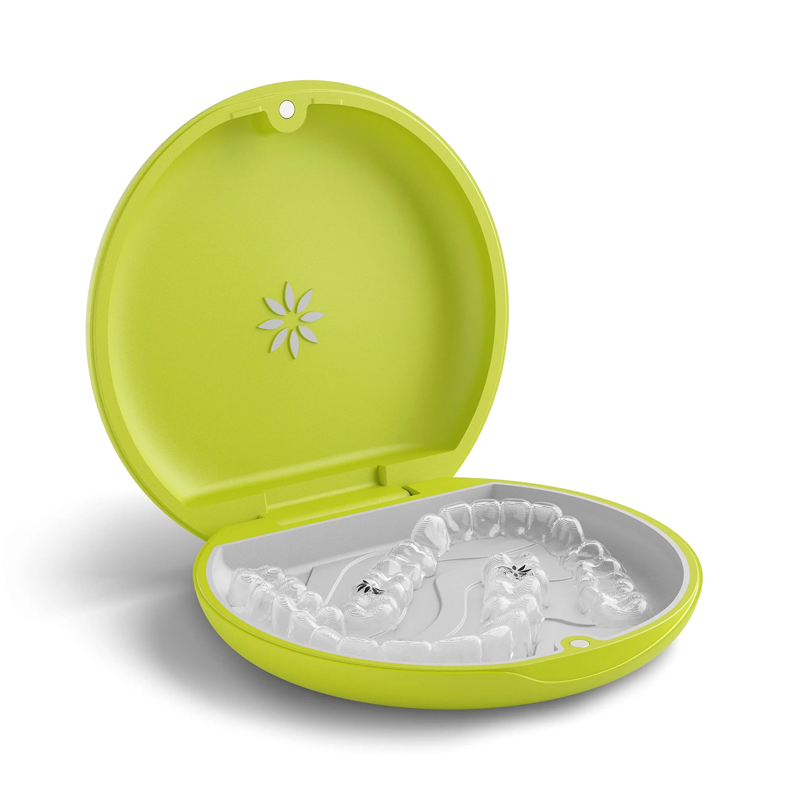 INVISALIGN Aligner and Retainer Case, Lime Green, 21.9cm x 21.9cm x 5.6cm (8.7 x 8.7 x 2.2 Inch) | Official Invisalign Accessory - view 2