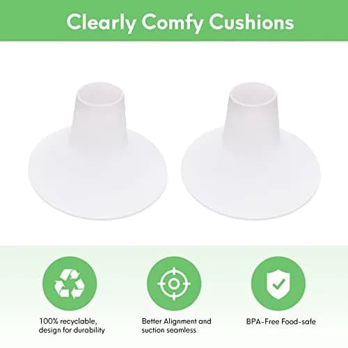 Mompmuir Breast Pump Cushion M | 25mm (0.98 Inch) Flange Insert | Reduces Pain & Improves Fit | BPA-Free Silicone thumbnail 6