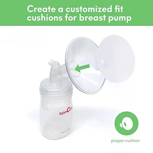 Mompmuir Breast Pump Cushion L (2 pc) | Reduces Pumping Pain, Customizes Flange Fit for 27-29mm Shields thumbnail 2
