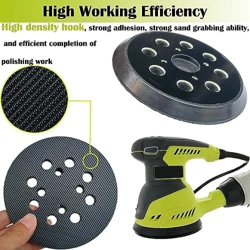 Tockrop 2 Pack 5 Inch 8 Hole Replacement Sander Pad for Ryobi RS290 RS241 RS240 RS280 RS280VS RS281VS P411 | Hook & Loop Sanding Pad thumbnail 4