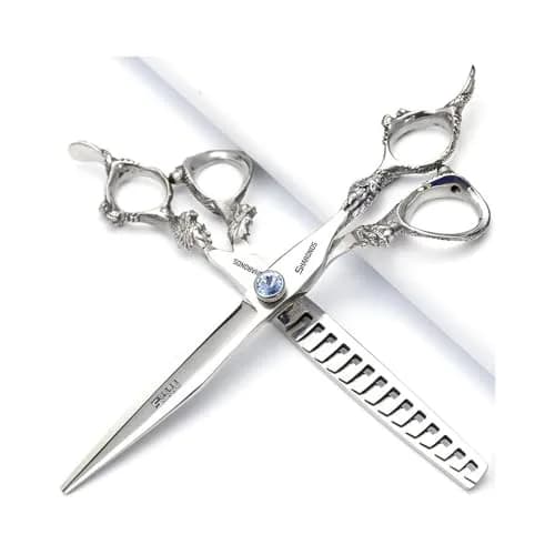 SHARONDS 7" 7.5" 8"9" Professional Hairdressing Scissors Barber Salon Hair Cutting Dragon Shears (Large) | Precise, Sharp & Ergonomic thumbnail 1