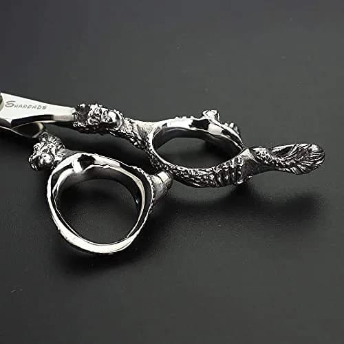 SHARONDS 7" 7.5" 8"9" Professional Hairdressing Scissors Barber Salon Hair Cutting Dragon Shears (Large) | Stainless Steel, Ergonomic Design thumbnail 9