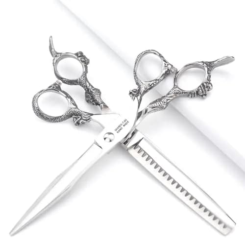 SHARONDS 7" 7.5" 8"9" Professional Hairdressing Scissors Barber Salon Hair Cutting Dragon Shears (Large) | Stainless Steel, Ergonomic Design thumbnail 5