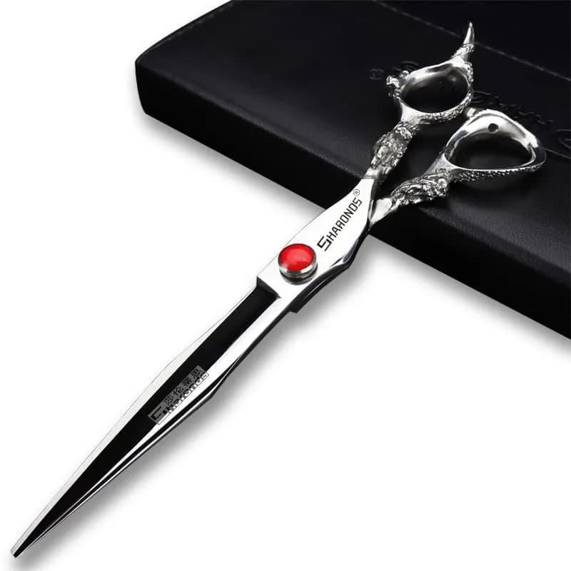 SHARONDS Professional 8 Inch Dragon Hair Cutting Shears - Precision Barber Salon Tool - main product image