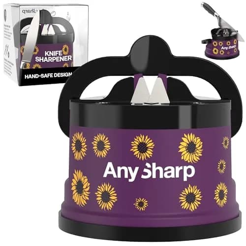 AnySharp Knife Sharpener – Sunflower | Hands-Free, Easy to Use, Compact thumbnail 1