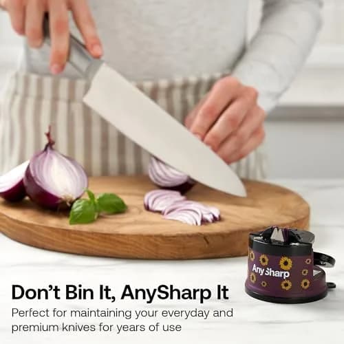 AnySharp Knife Sharpener – Sunflower | Hands-Free, Easy to Use, Compact thumbnail 8