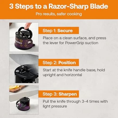 AnySharp Knife Sharpener – Sunflower | Hands-Free, Easy to Use, Compact thumbnail 9