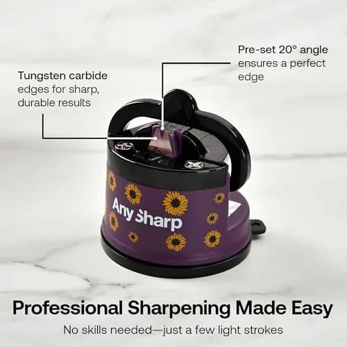 AnySharp Knife Sharpener – Sunflower | Hands-Free, Easy to Use, Compact thumbnail 3