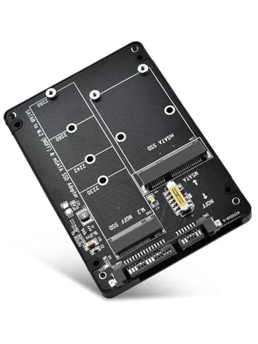 ELUTENG M.2 NGFF/MSATA to SATA Adapter - 2.5" SATA III Converter | Supports B&M Key, Not for M Key thumbnail 1