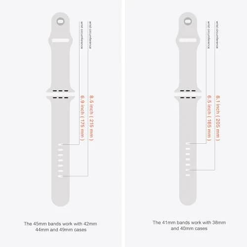 DONEGANI Silicone Sport Watch Band for Apple Watch Series 11/10/9/8/7/6/5/4/3/2/1 38mm-49mm | Water-Resistant, Durable, Unisex thumbnail 5