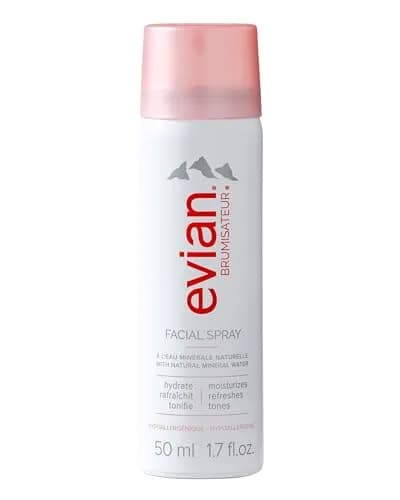 Evian Facial Spray 1.7 oz - Mini Hydrating Mineral Water Mist for Face & Skin - main product image