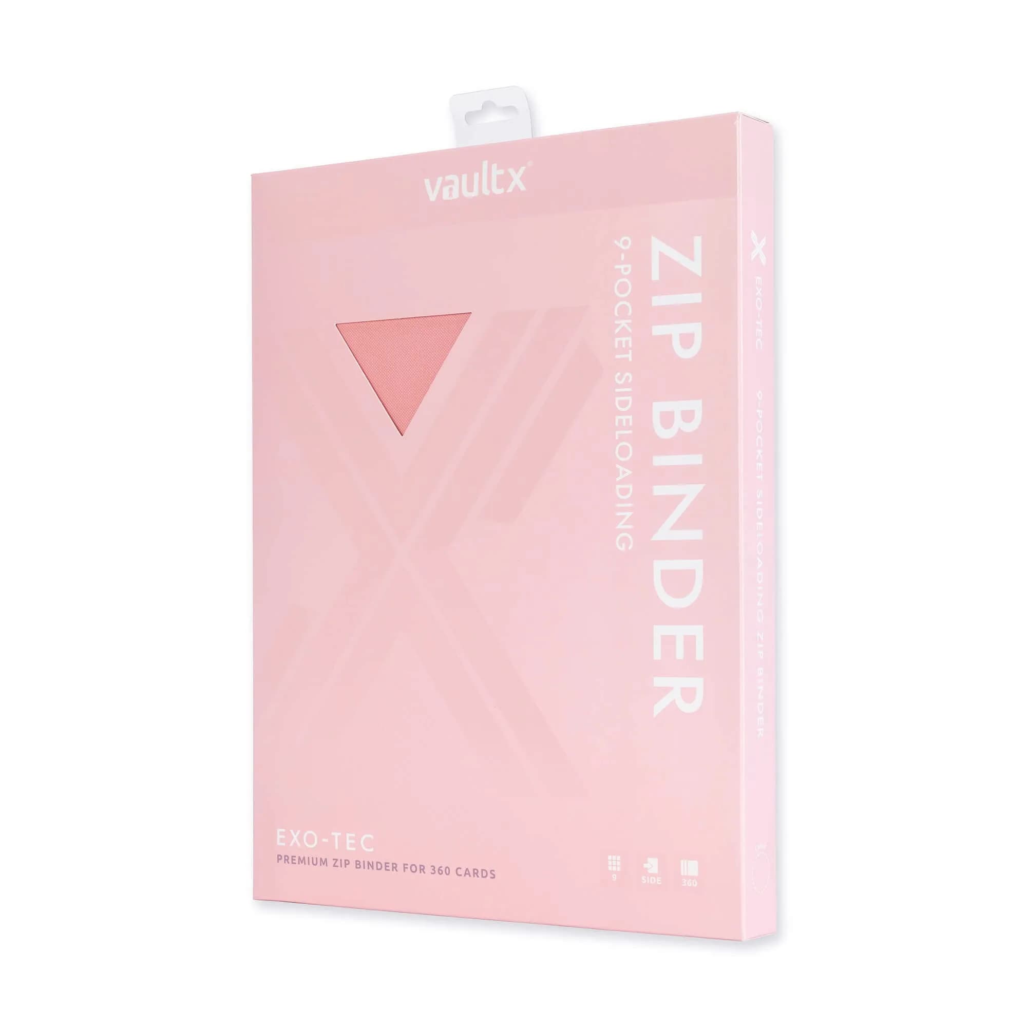 Vault X Pink 9 Pocket Zip Binder with 360 Card Capacity, Exo-Tec Material | Premium TCG Card Album - view 2