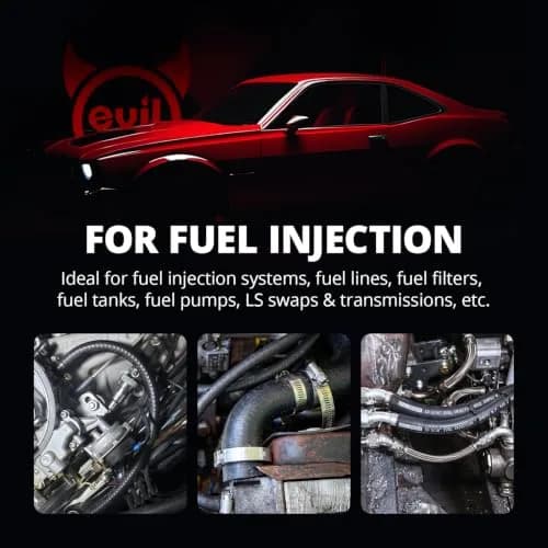 EVIL ENERGY 5/16" SAE J30R9 Fuel Injection Hose 8mm (0.315 in) x 25ft (7.62 m) | 300 PSI Working Pressure thumbnail 8