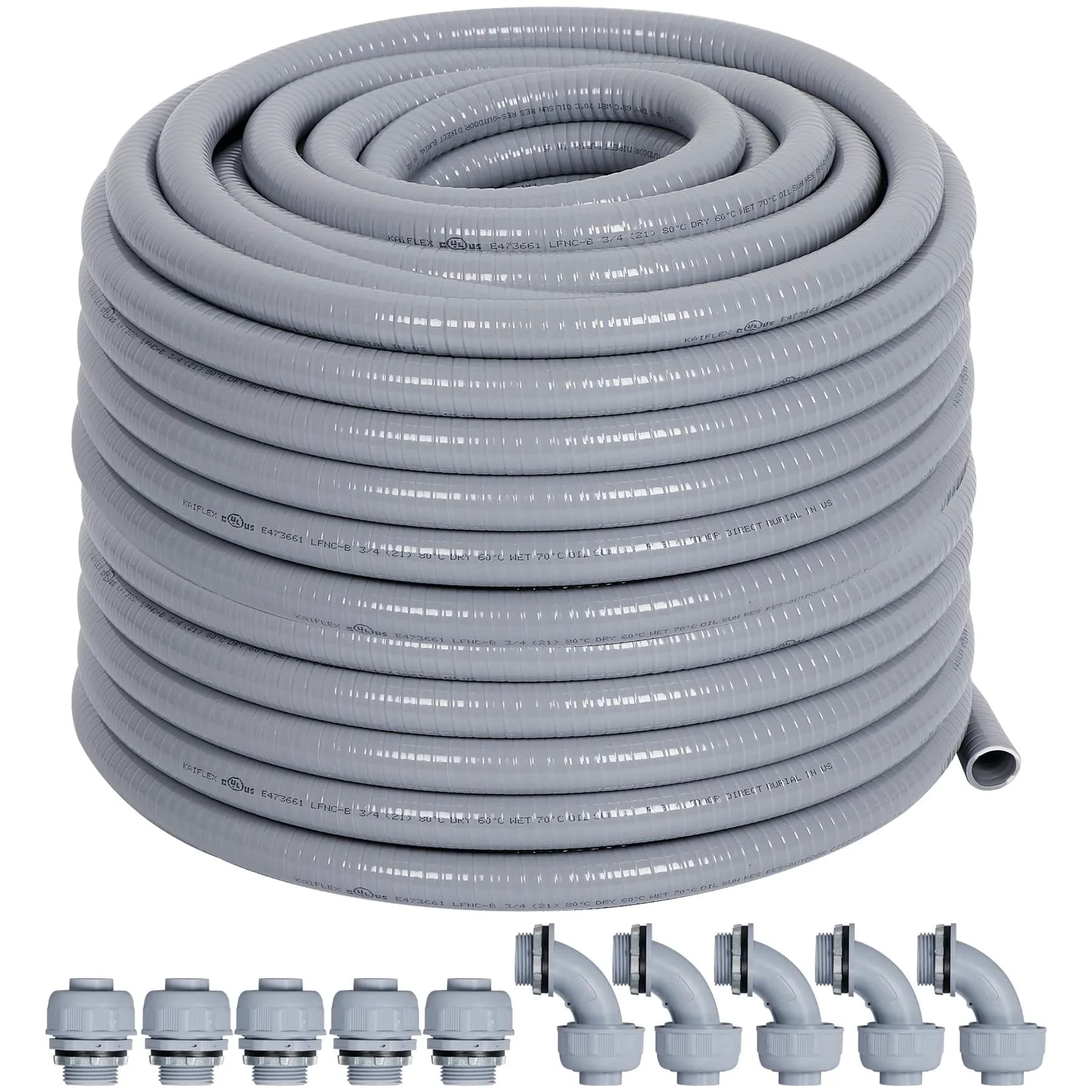 Neorexon Liquid-Tight Conduit 1/2 inch | 100ft PVC Outdoor Electrical Pipe - main product image