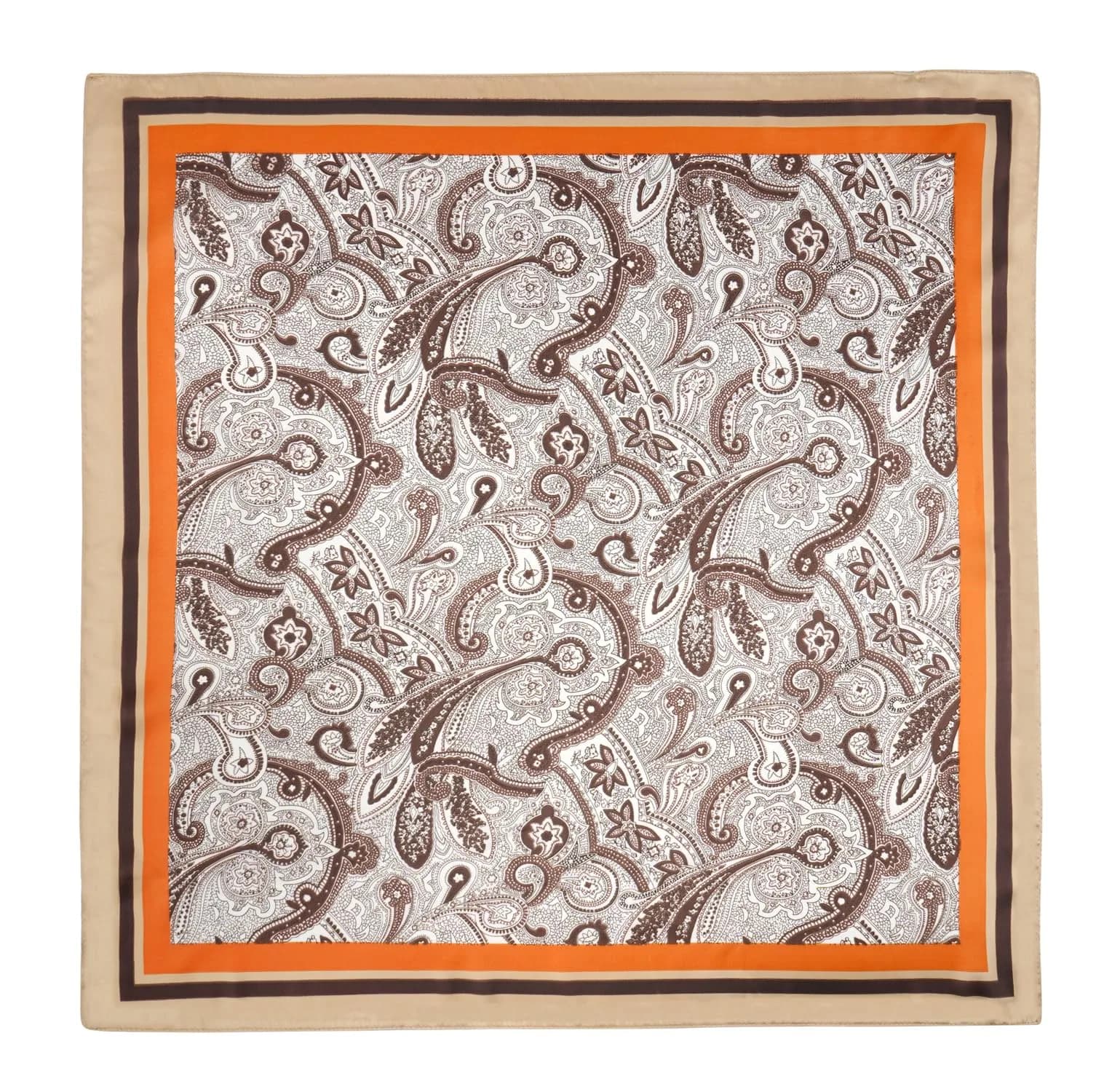 GERINLY Tribal Pattern Silk Neck Scarf for Men 69cm (27 Inch) | Classic Paisley Design for Western & Indian Wear - view 6
