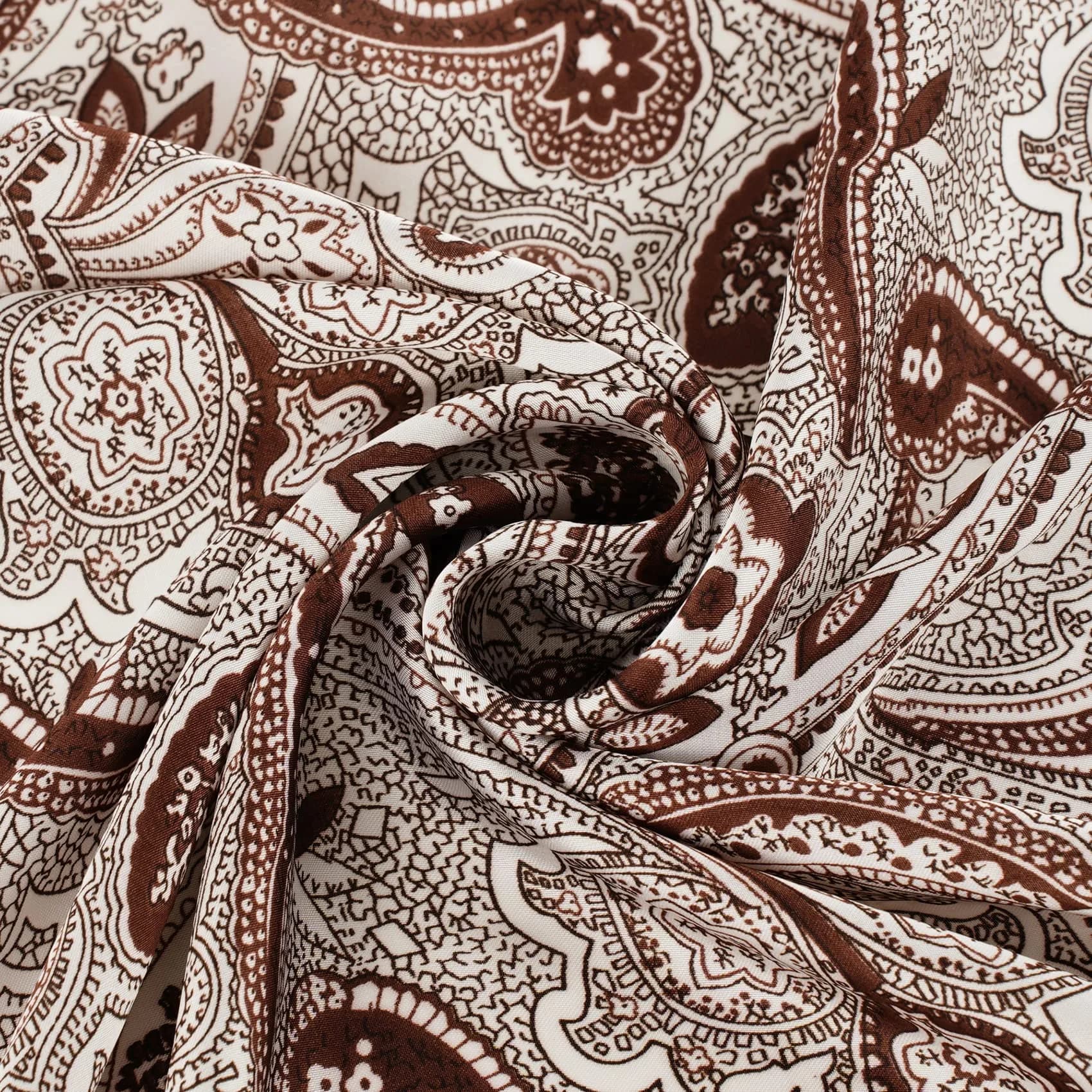 GERINLY Tribal Pattern Silk Neck Scarf for Men 69cm (27 Inch) | Classic Paisley Design for Western & Indian Wear - view 7
