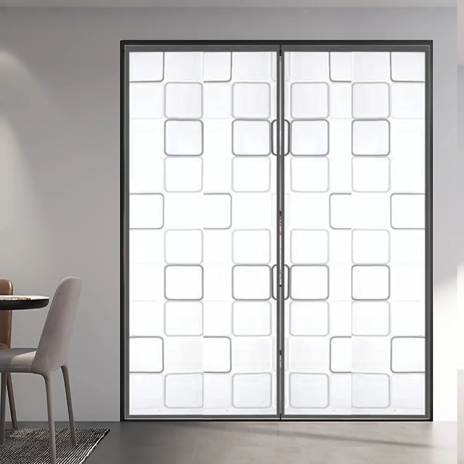 Alyseldy Magnetic Thermal Door Curtain 60" x 80" | Energy Saving Insulated Screen Door for Patio & AC Rooms — Fits Doors up to 72" x 80"