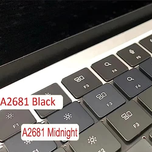 Bfenown Replacement US Keyboard Keycaps for MacBook Air M2 M3 M4 Retina 13'' & 15'' (2022-2025) Midnight thumbnail 3