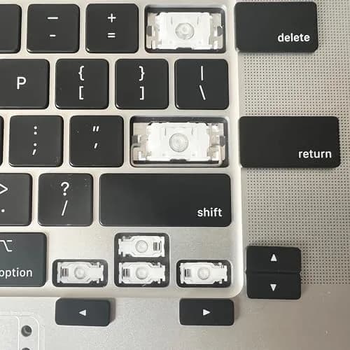 Bfenown Black Replacement Keycaps for MacBook Air M2 M3 M4 13" 15" & Pro 14" 16" M2 M3 M4 (2022-2024) - Full Set thumbnail 7