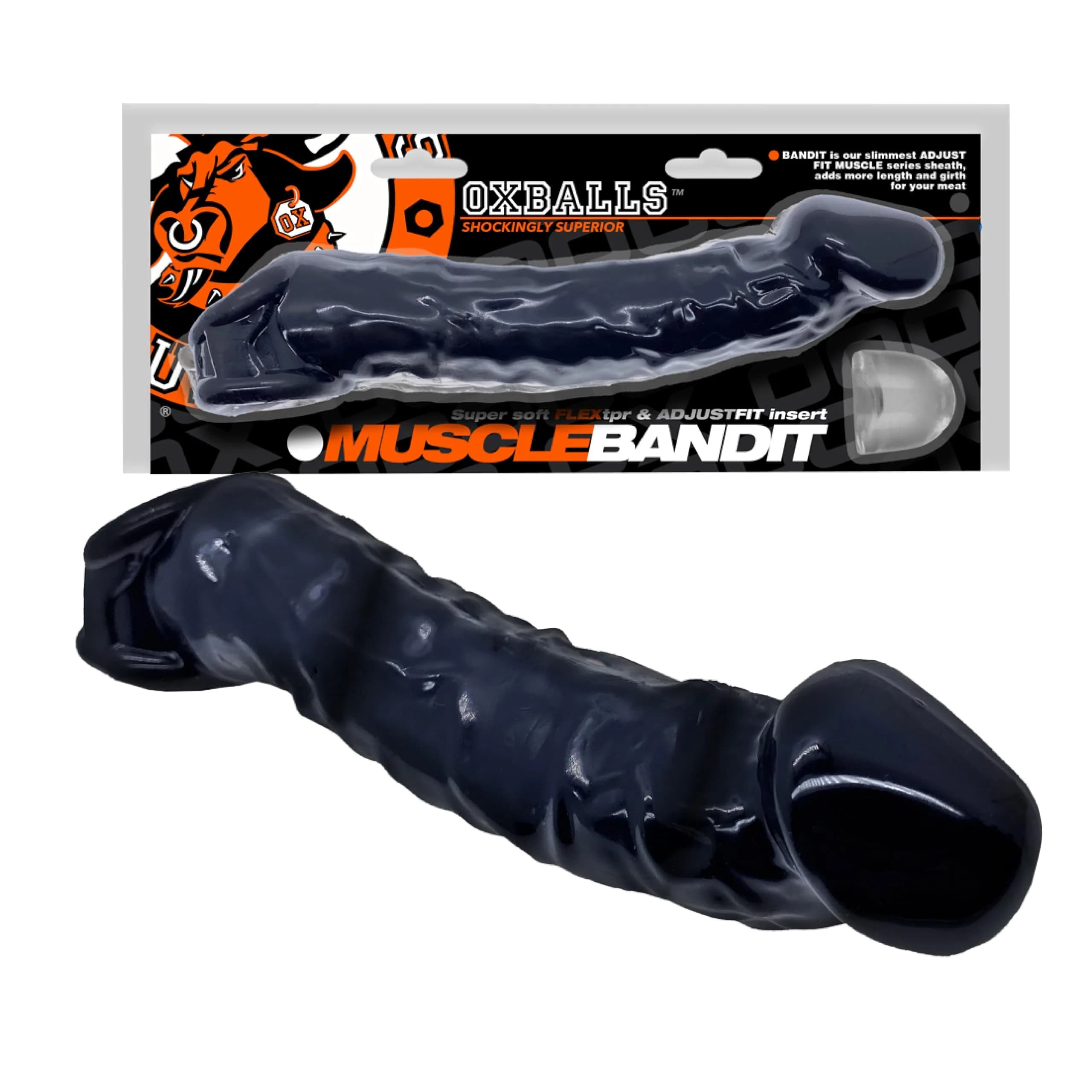 hünkyjunk Muscle Bandit Slimmest Fit Cocksheath 22 cm (8.5 in) | Enhances Size and Pleasure - main product image