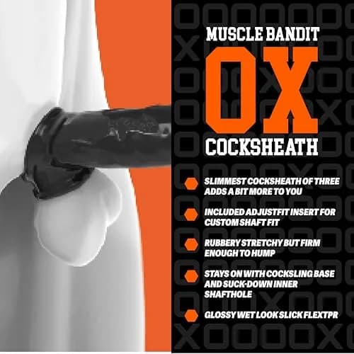 hünkyjunk Muscle Bandit Slimmest Fit Cocksheath 22 cm (8.5 in) | Enhances Size and Pleasure thumbnail 4