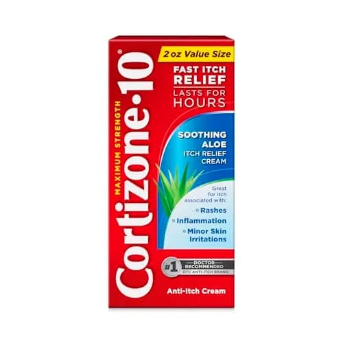 Cortizone 10 Max Strength Soothing Aloe Itch Relief Cream 2 oz | Fast-Acting, Fragrance-Free thumbnail 1