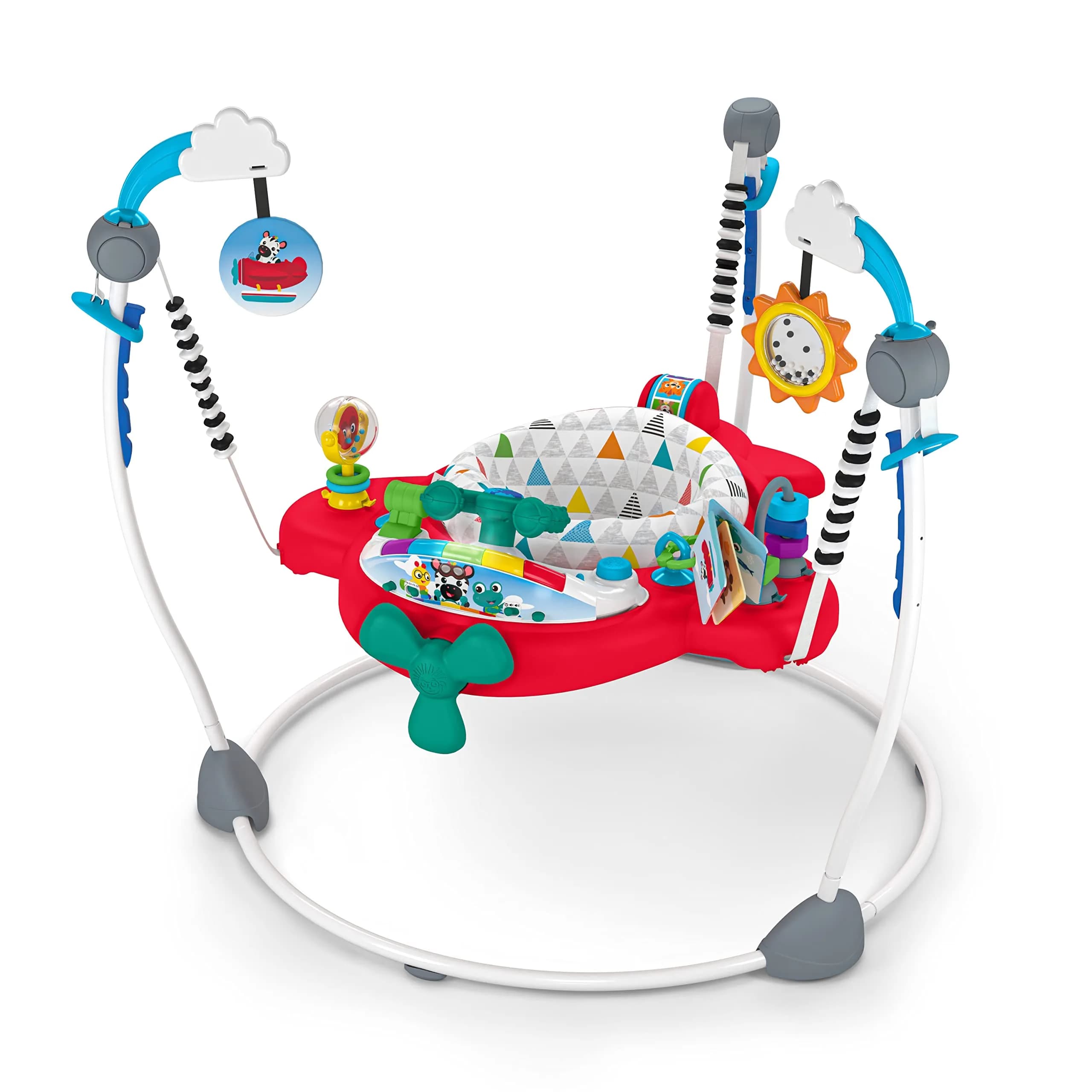 Baby Einstein Ocean Explorers Airplane Adventure 2-in-1 Activity Jumper with Lights & Music, 33.98" (86.3 cm) | Ages 6 Months+ — Airplane Adventure