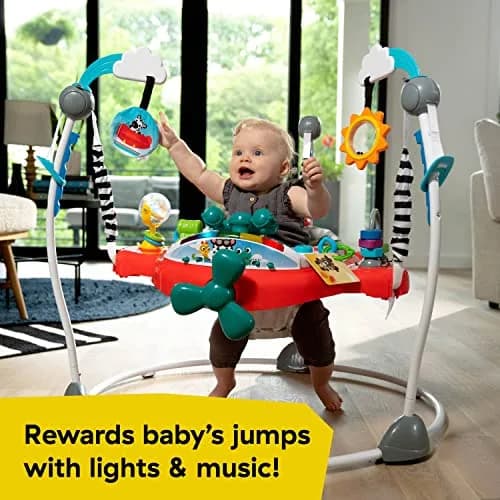 Baby Einstein Ocean Explorers Airplane Adventure 2-in-1 Activity Jumper with Lights & Music, 33.98" (86.3 cm) | Ages 6 Months+ thumbnail 3