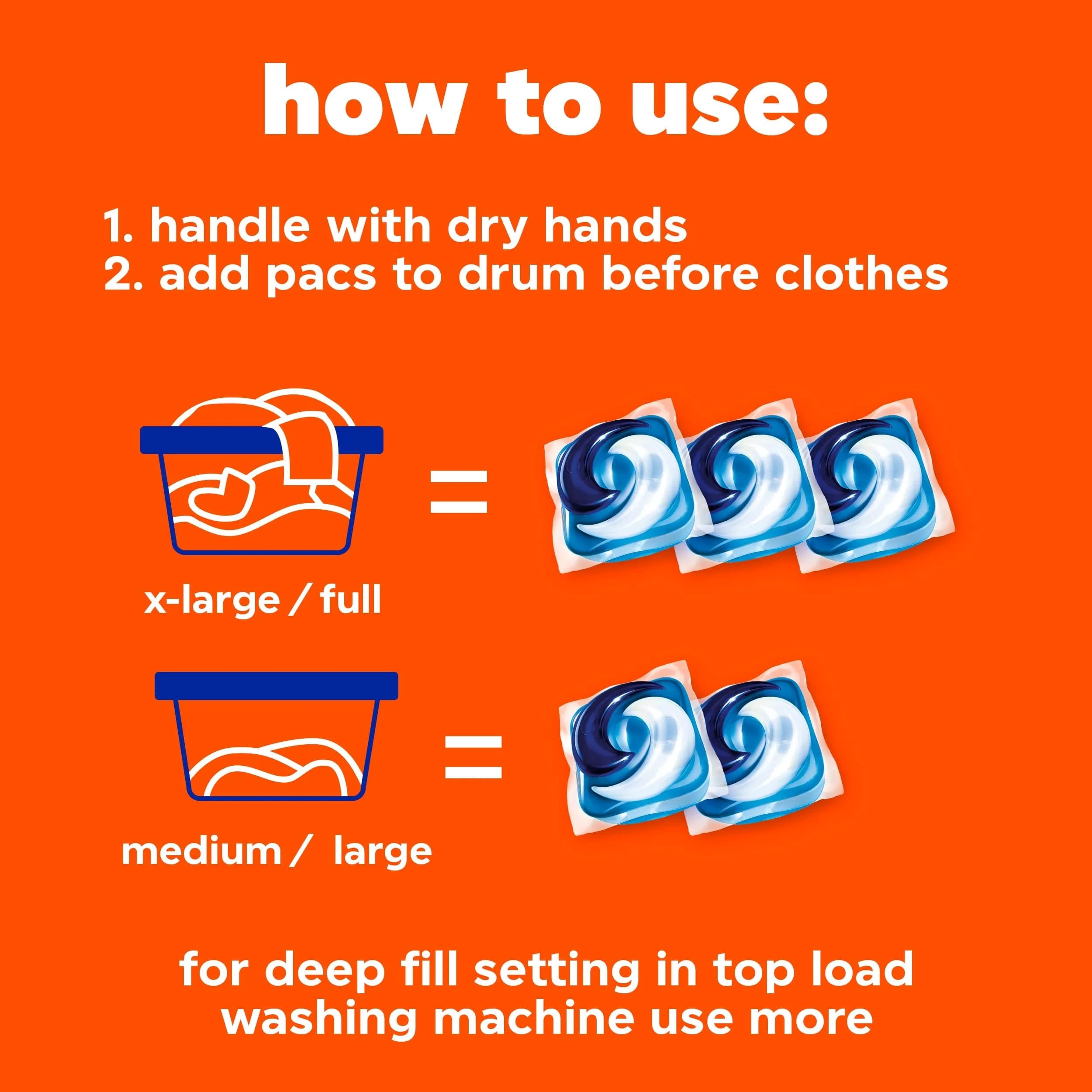Tide PODS Laundry Detergent Pacs 76 Count | 3-in-1 Stain Remover, Odor Fighter, Color Protector, HE Compatible, Original Scent - view 9