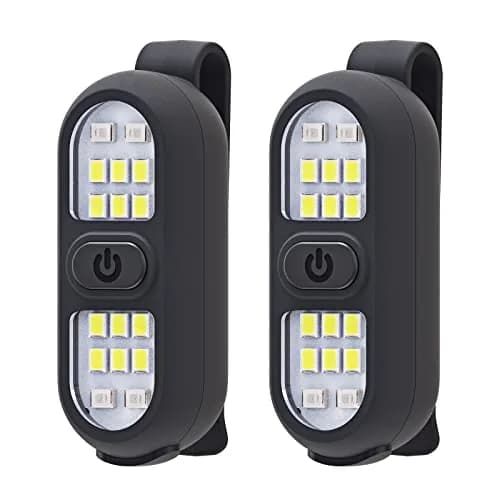 Faxins 2 Pack Clip on Flashlights | Rechargeable Safety Lights for Night Running & Outdoor Use thumbnail 1