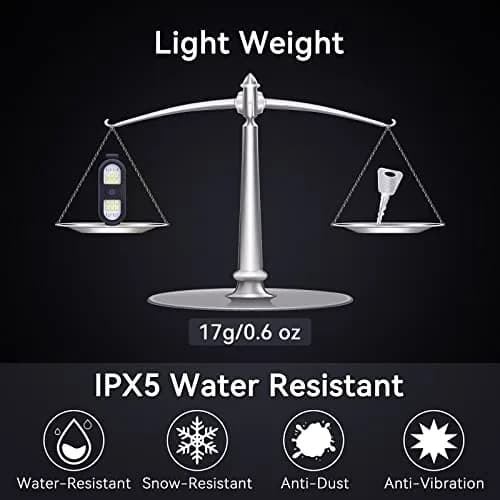 Faxins 2 Pack Clip on Flashlights | Rechargeable Safety Lights for Night Running & Outdoor Use thumbnail 4