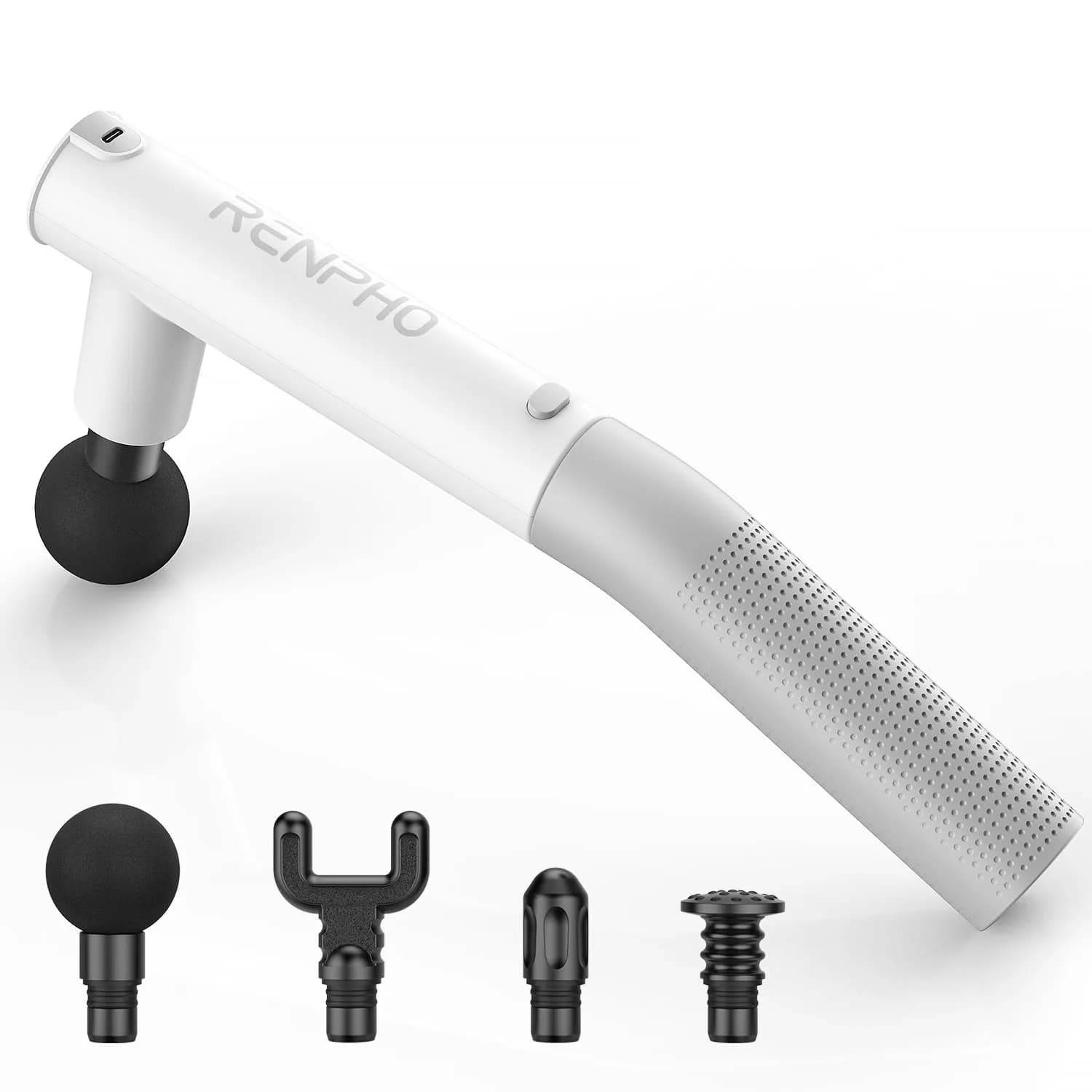 RENPHO Extend Massage Gun with Type-C Charging | Deep Tissue Percussion Massager for Neck and Back (730g) - main product image