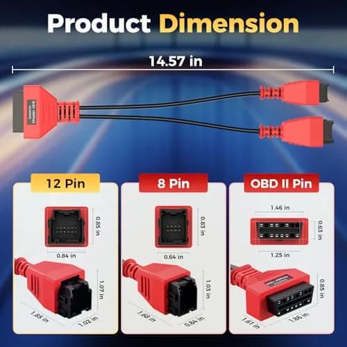 Autel OBD2 12+8 Adapter for Chrysler | Secure Gateway Bypass Cable, 40cm thumbnail 7