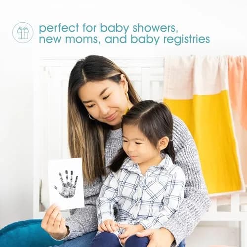 Pearhead Clean-Touch Baby Ink Pad Kit, Medium/Large Black | Mess-Free Handprint & Footprint Maker thumbnail 4
