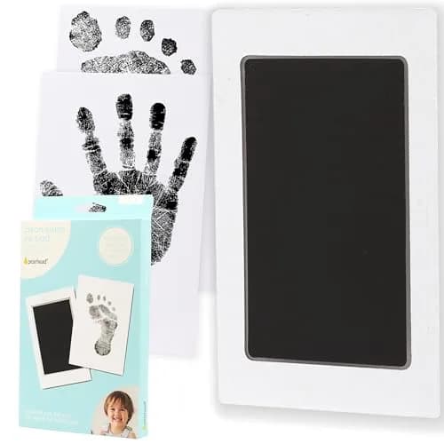 Pearhead Clean-Touch Baby Ink Pad Kit, Medium/Large Black | Mess-Free Handprint & Footprint Maker thumbnail 1