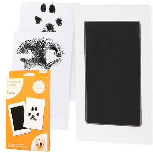 Pearhead Pet Clean-Touch Ink Pad, Medium/Large, Black Ink Pad for Cats or Dogs | Captures Paw Prints Without Mess thumbnail 1