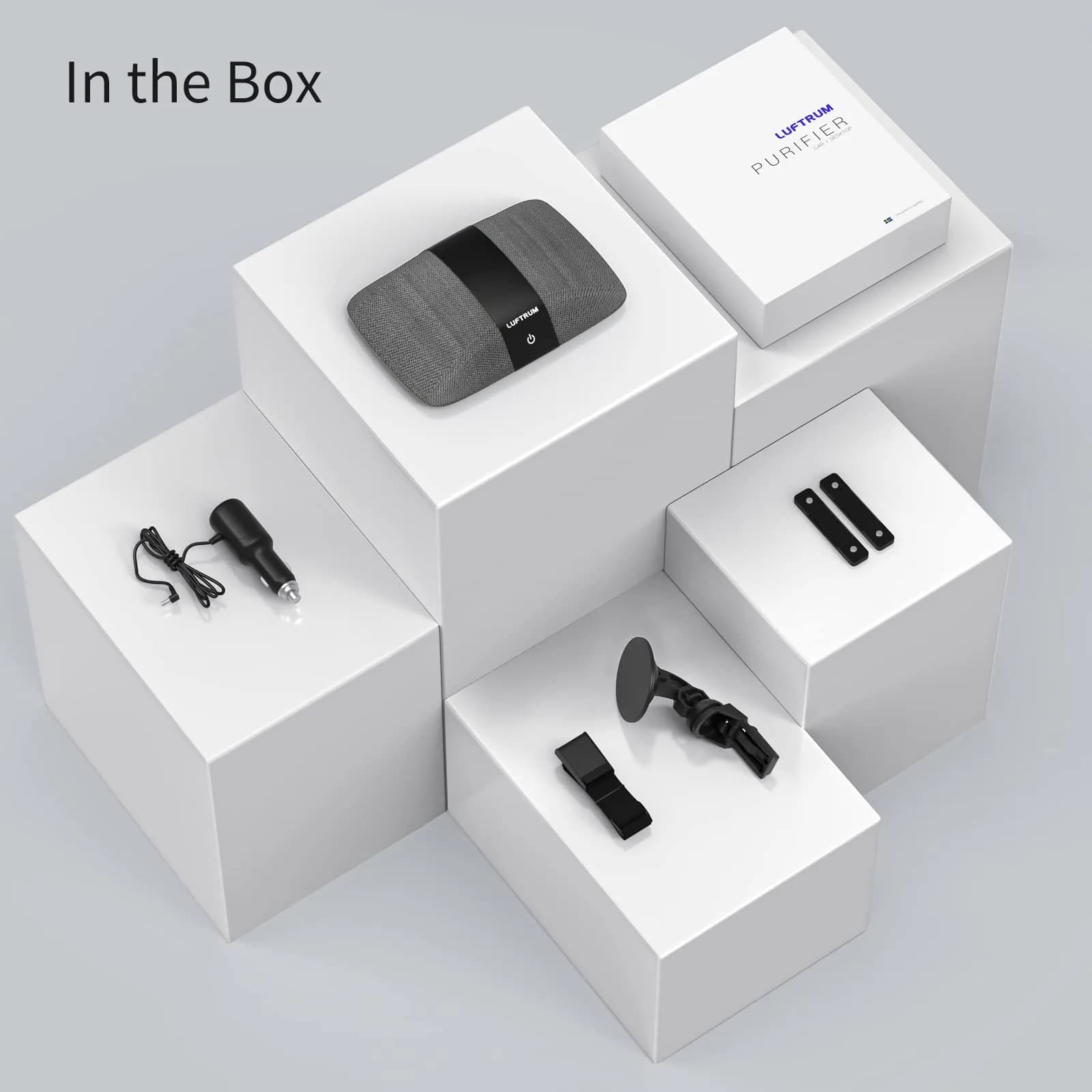 LUFTRUM Portable Car Air Purifier with H13 True HEPA Filter | 0.1 Micron Particle Capture - view 8