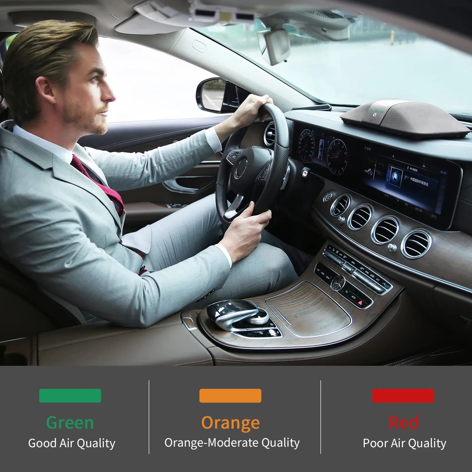 LUFTRUM Portable Car Air Purifier with H13 True HEPA Filter | 0.1 Micron Particle Capture - view 4