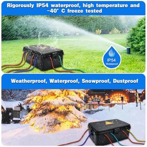 Hrensaw Large Outdoor Electrical Box Waterproof 34.3cm x 23.9cm x 13.4cm (12.5 x 8.5 x 5 inches) | IP54 Rated for Indian Weather thumbnail 5