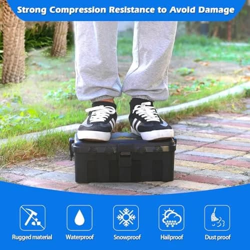 Hrensaw Large Outdoor Electrical Box Waterproof 34.3cm x 23.9cm x 13.4cm (12.5 x 8.5 x 5 inches) | IP54 Rated for Indian Weather thumbnail 7