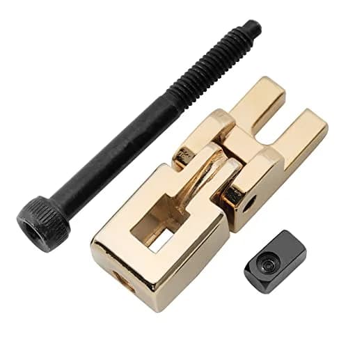 Musiclily Pro Individual Locking Tremolo Bridge Saddle for Floyd Rose 1st/6th String, Gold (10.8mm) thumbnail 5