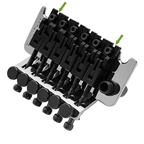 Musiclily Pro Locking Tremolo Bridge Saddle Black for Floyd Rose Original/Special Electric Guitar | 10.8mm Low EE Saddle thumbnail 6