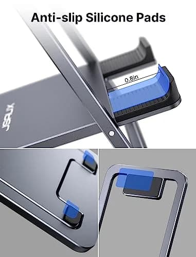 JSAUX Portable Electronic Device Stand Gray | Fold-Flat Adjustable Holder for Tablets & Phones thumbnail 6