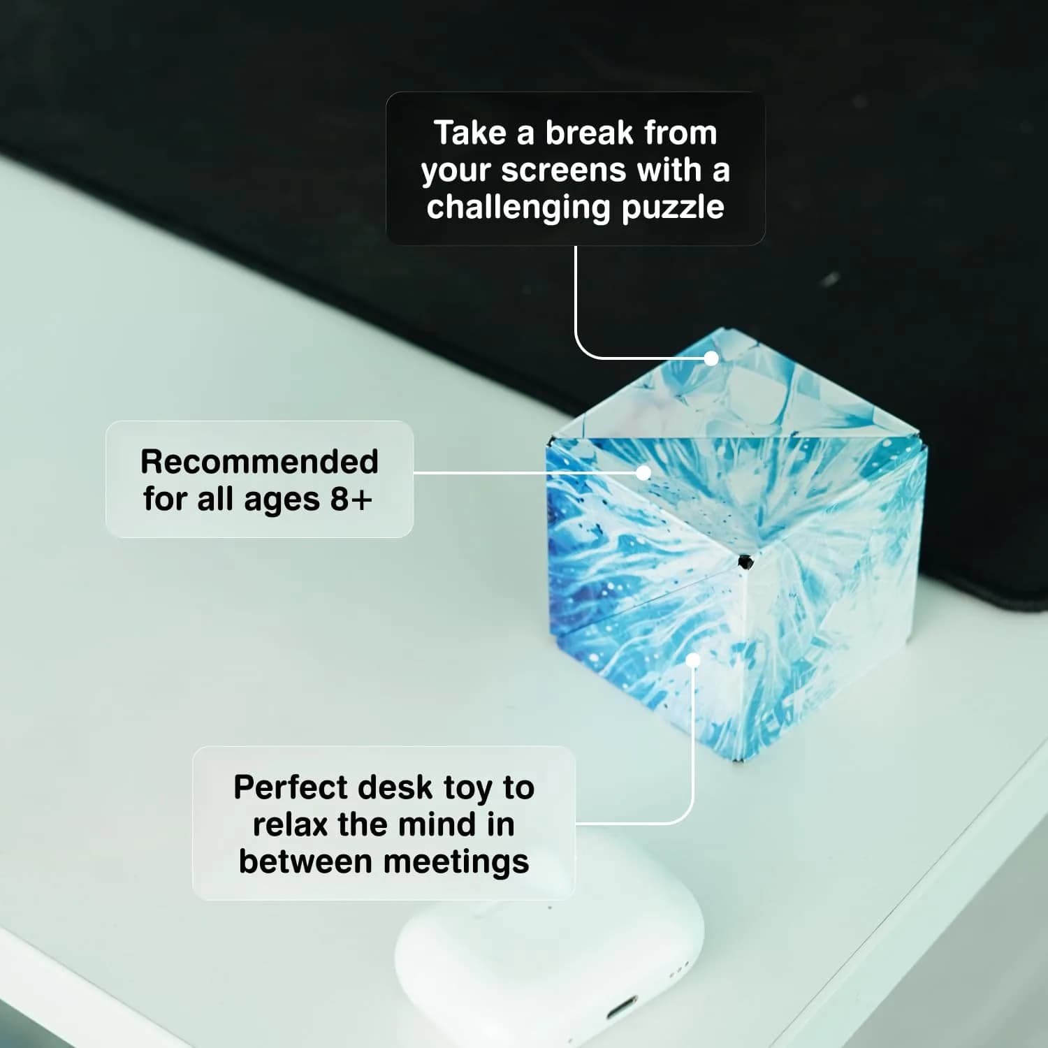 Shashibo DODECA Magnetic Puzzle Cube 5.8cm (2.3 inches) | STEM/STEAM Educational Toy for Focus & Stress Relief - view 6
