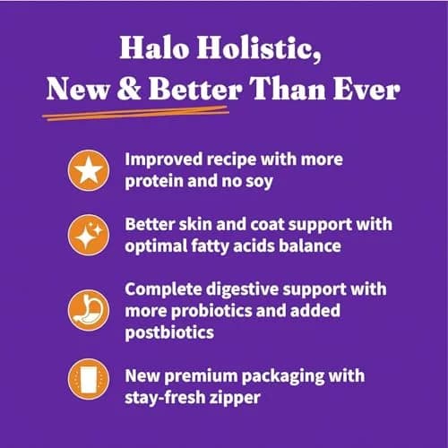 Halo Holistic Small Breed Dog Food, Cage-Free Chicken & Brown Rice, 3.5 lb | Supports Digestive & Skin Health thumbnail 8