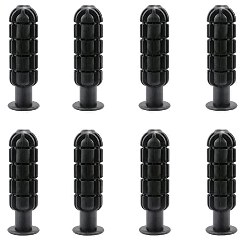 TOSAMZOO Black 8pcs Plastic Foosball Handles | Standard Foosball Table Replacement Grips thumbnail 1