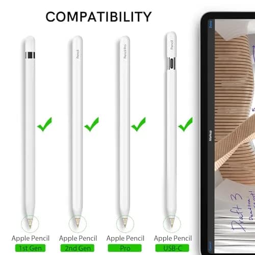Delidigi Replacement Tips for Apple Pencil 1st & 2nd Gen, Pro, USB-C | Wear-Resistant, Precise Control (70-120 chars) thumbnail 2