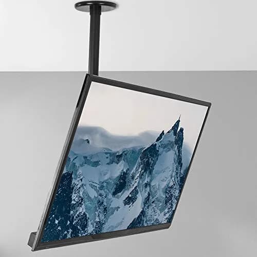 VIVO Black Pneumatic Pole Mounted Monitor Arm for 17-32 in Screens | Full Motion Articulating Arm thumbnail 8